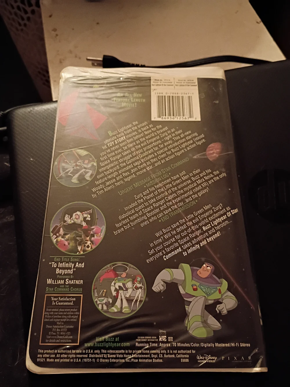 Buzz Lightyear of Star Command VHS - Black/Green